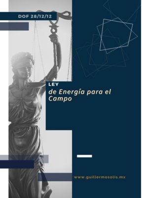 cover image of Ley de Energía para el Campo